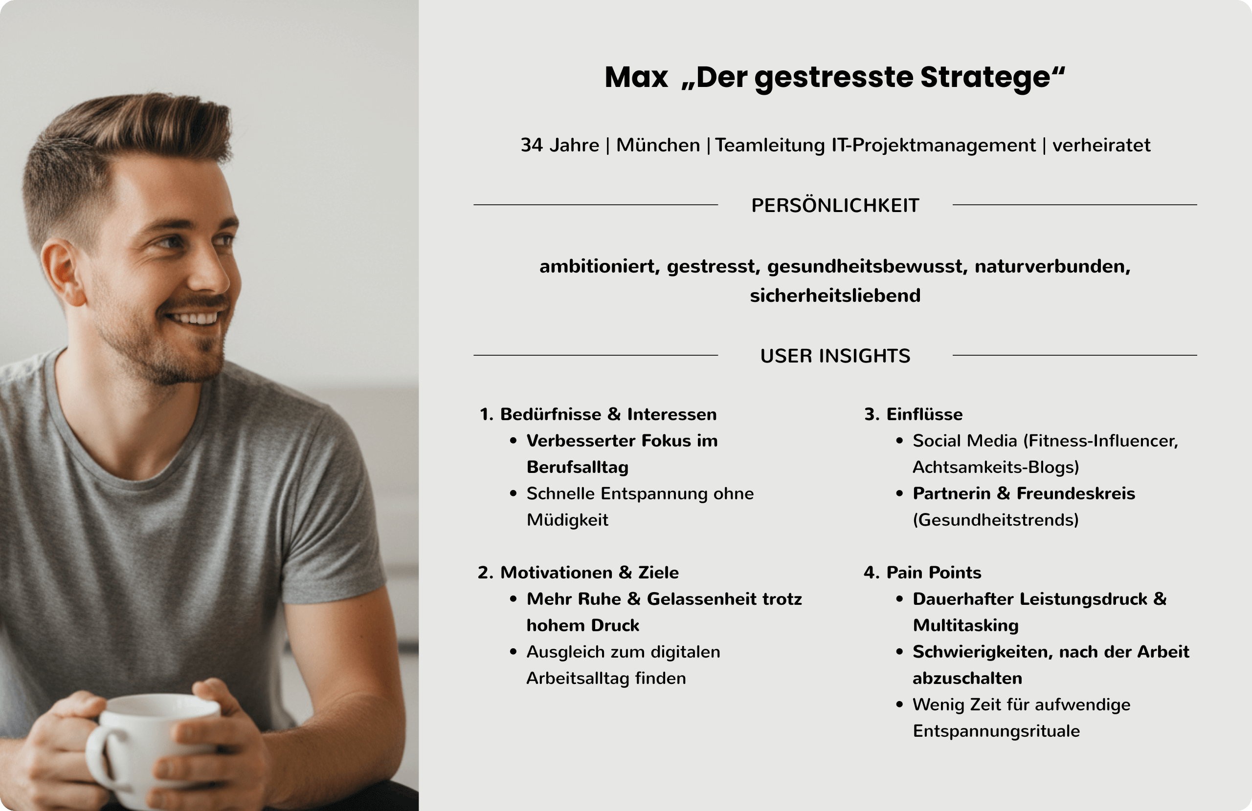 Persona Max - Zielgruppe & Persona